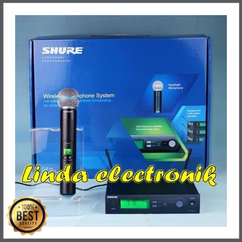 Mishad Shop -  mic wireless shure slx4 beta 58 SINGLE MIC slx 4 GU-5117-2373