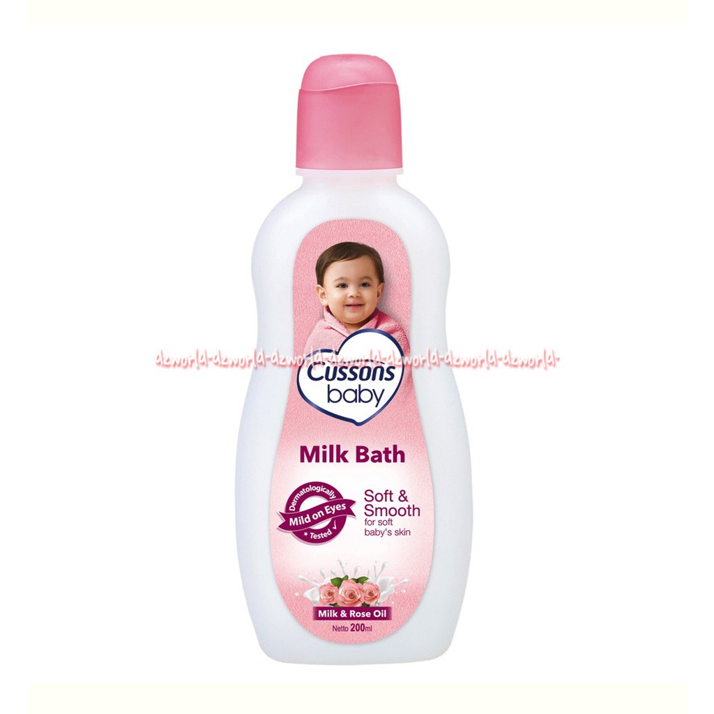 Cussons Baby Milk Bath Sabun Mandi Bayi Kemasan Botol Fresh &amp; Nourish &amp; Soft &amp; Smooth 200mL