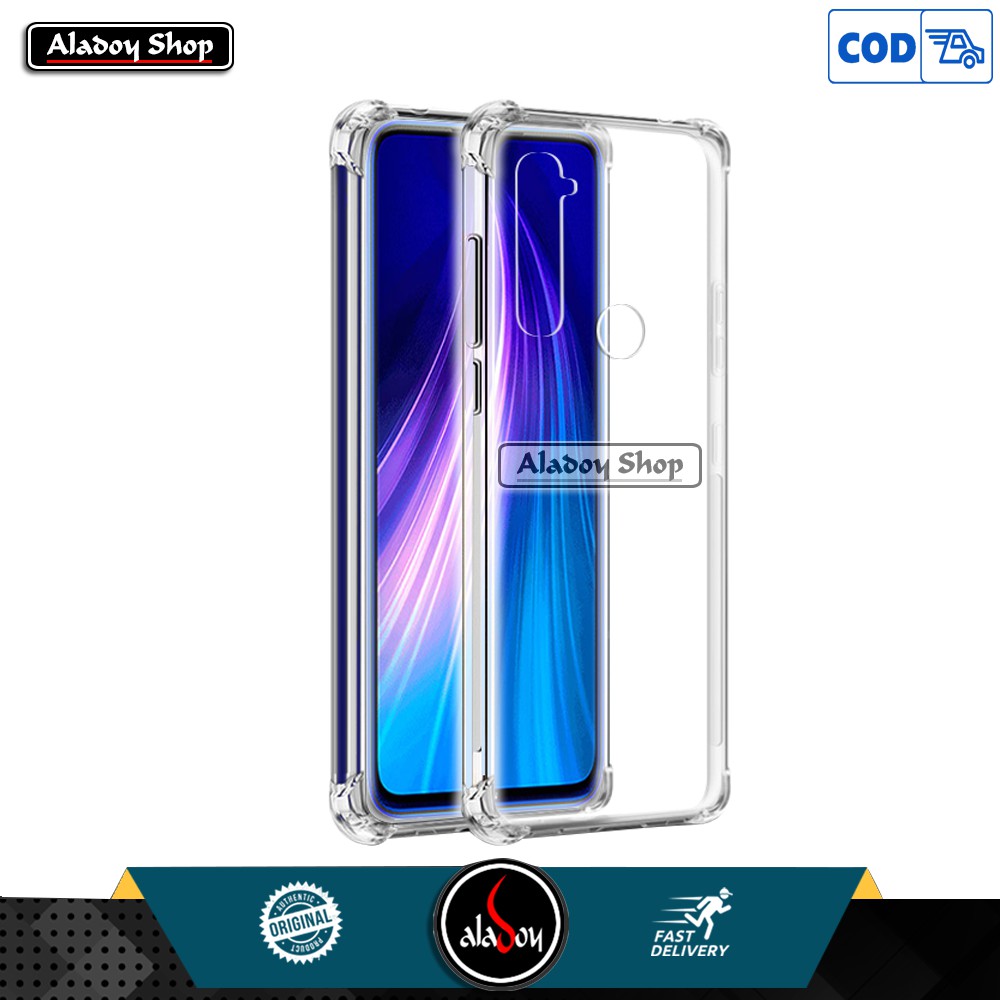 PROMO Case Free Tempered Glass Clear XIAOMI REDMI NOTE 8 Anticrack Shockproof Premium Softcase