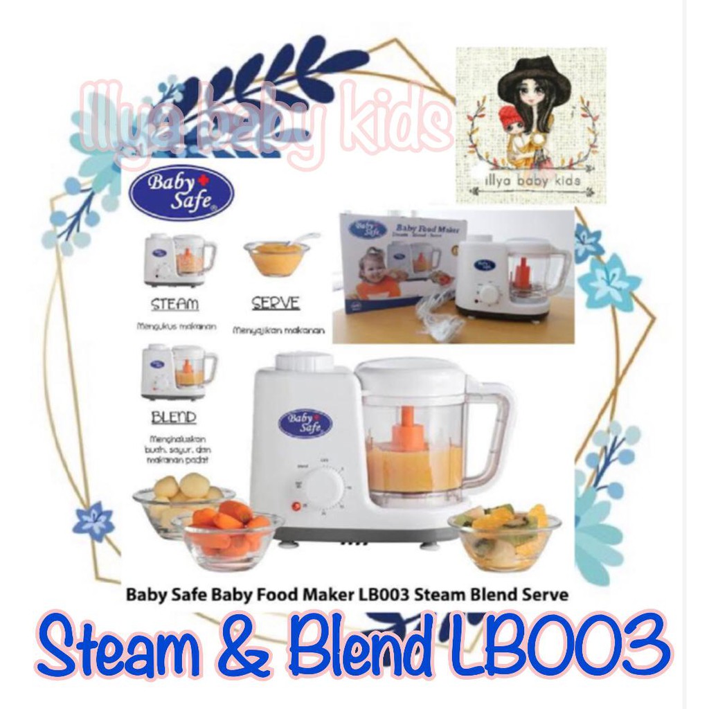 Jual Baby Safe Steam Blend and Served LB003 food maker / FOODMAKER