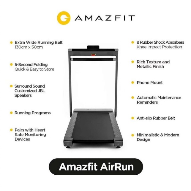 Amazfit AirRun Foldable Treadmill With Speaker - Amazfit Air Run