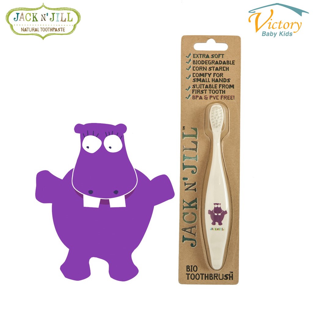 Jack N' Jill Hippo Bio Toothbrush - Sikat Gigi