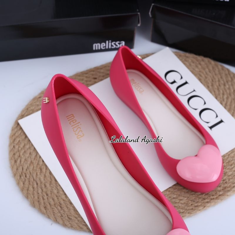 Sepatu Melissa Ultragirl heart fuschia /sepatu Melissa wanita/Sepatu jelly cewek