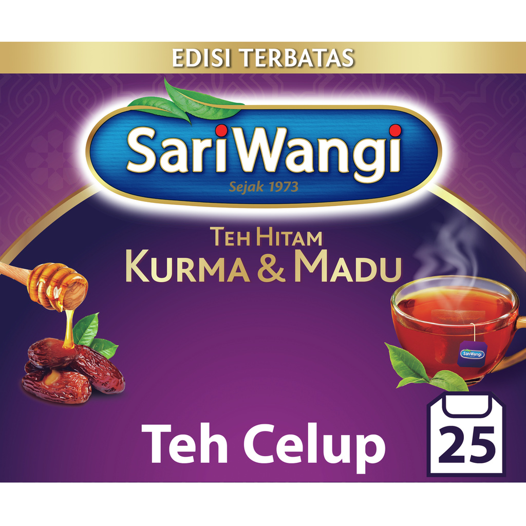 

Sariwangi Teh Hitam Kurma Madu 25 Kantung Celup