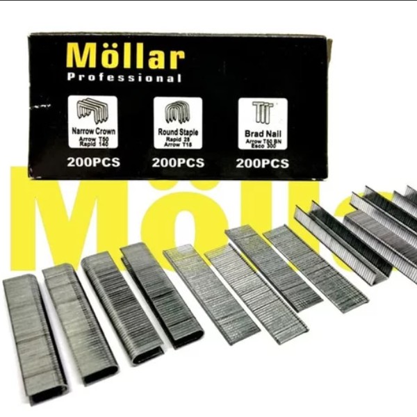

Murah REFILL isi staples MIX 600pcs gun tacker stapler Manual 3 way 4-14mm refill staples 3in1