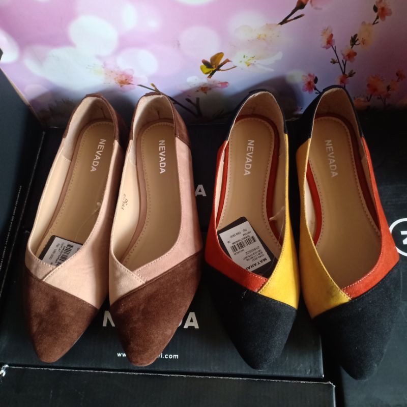 sepatu Nevada flatshoes telpek wanita cewek original