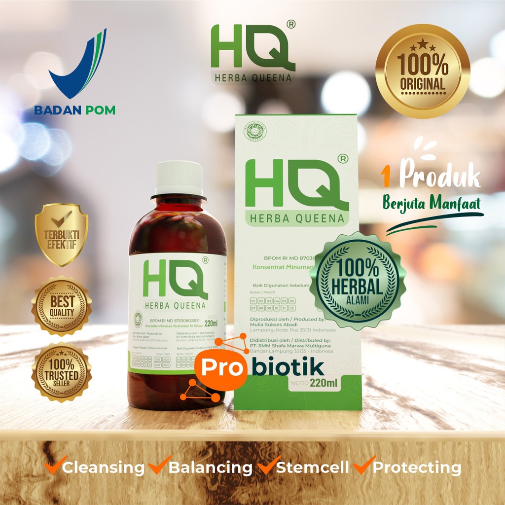 HQ peningkat Stamina Tubuh dan Imunitas 100% Herbal (220ml)