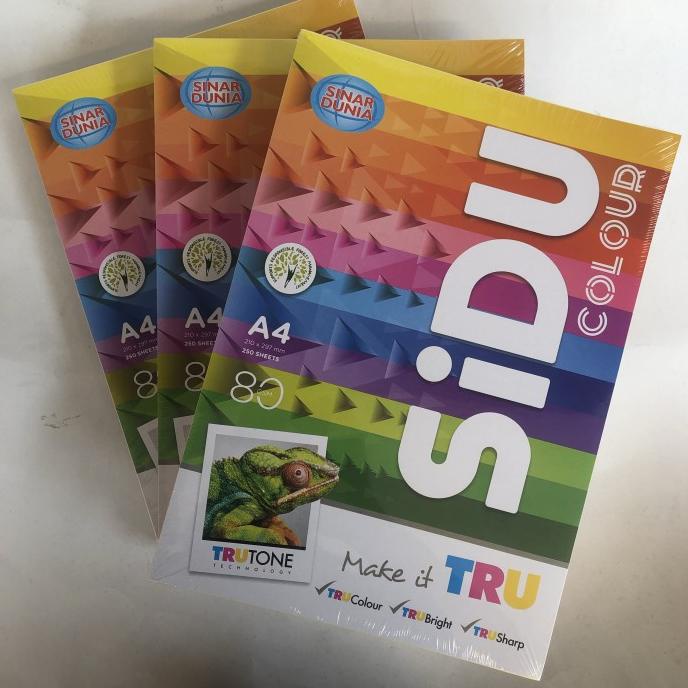 

kertas HVS A4 80gr rainbow Sinar Dunia Star Seller Termurah