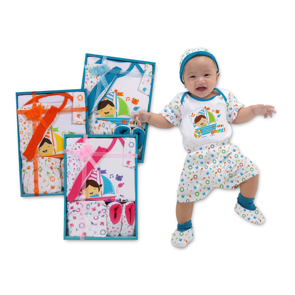 Kiddy Baju Set Bayi / Kado Lahiran Komplit Lucu