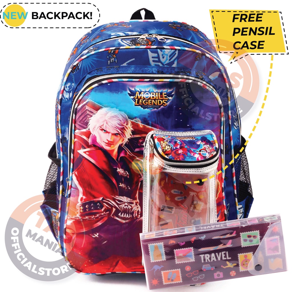 RTM - Tas Ransel Sekolah Anak RANSEL ANAK RANSEL MOBILE LEGEND , FREE FIRE , BOBOIBOY TAS ANAK TUBE