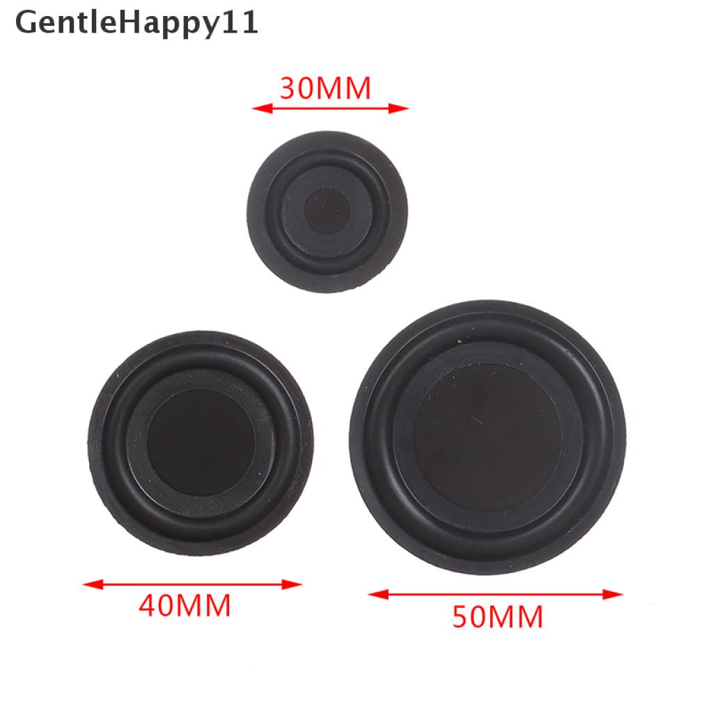 Gentlehappy 2Pcs Plat Membran Getar Pasif Bahan Karet Ukuran 30MM 40MM 50MM Untuk Radiator Bass