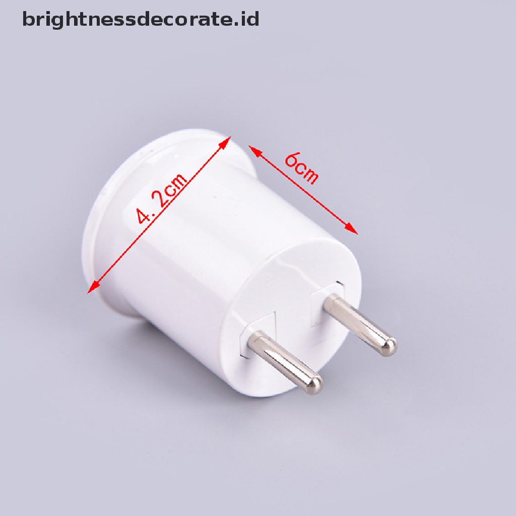 [birth] E27 Lamp Base To EU/US Plug Socket Lamp Holder Converter Adapter Light Bulb Lamp [ID]