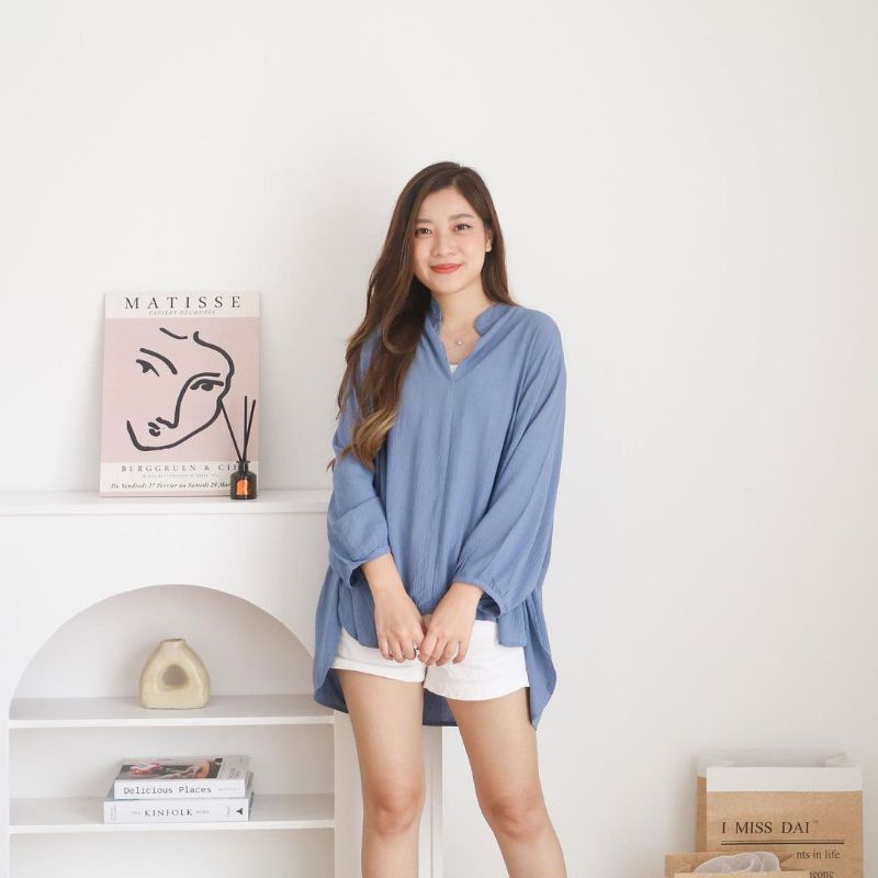 Blouse River Oversize Crinkle / Blouse Wanita Oversize