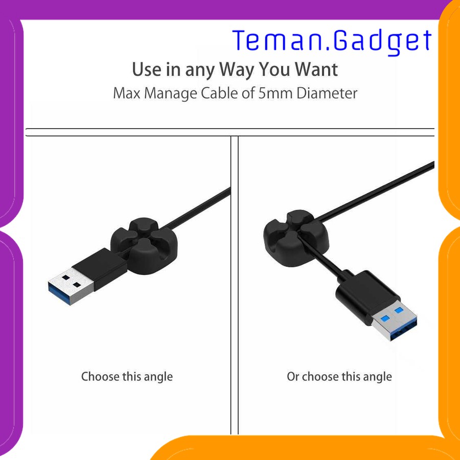 TG-AI011 NTONPOWER CABLE CLIP CROSS HOLDER MANAJEMEN KABEL 1PCS - CMS-10