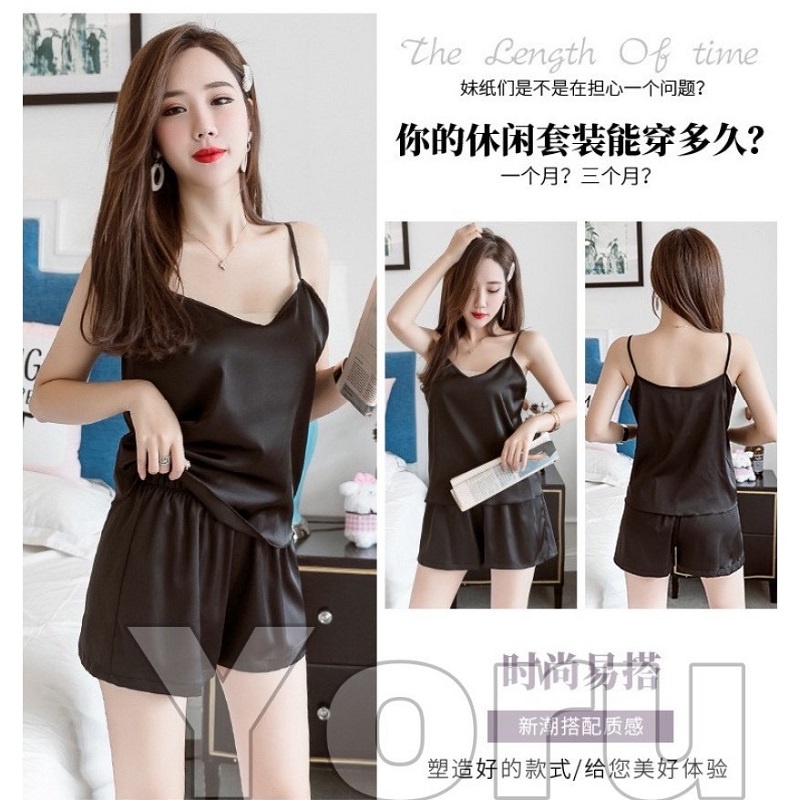 Pamelo ST03 set singlet sexy/5 warna/fashion wanita/baju tidur import/fashion import