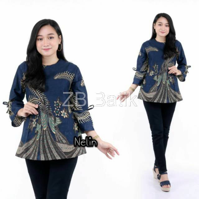 Batik Dolby Dolbi Dobby Doby Tenun Sutra Tulis Katun ATBM Baron ATASAN BATIK WANITA sogan