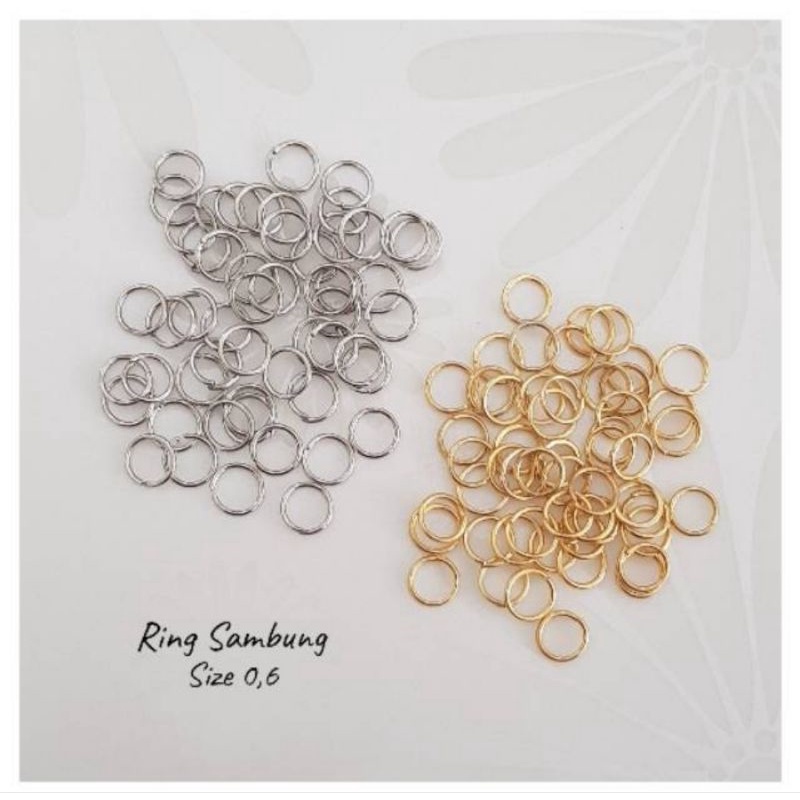 Conneting Ring Penyambung Ring 6mm 10/25/50gr