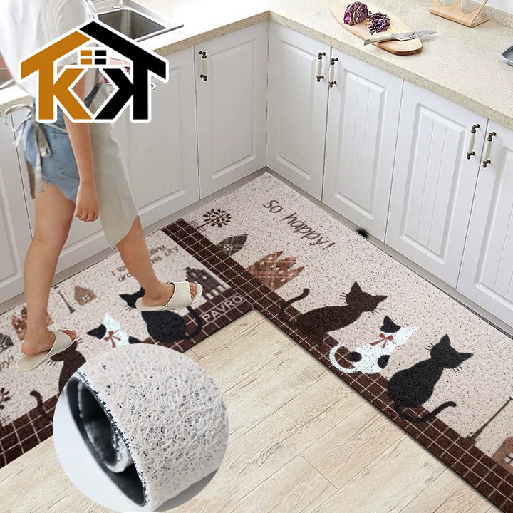 (KK) (1 SET DAPAT 2 PCS ) KESET DAPUR MODERN (45 x 75cm & 45x 120 cm