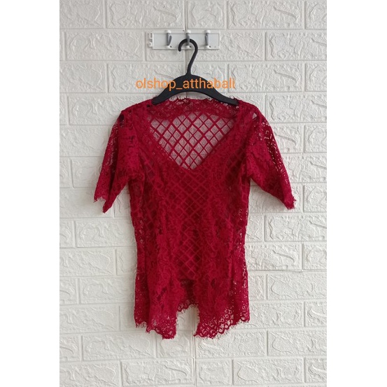 kebaya bali lengan pendek