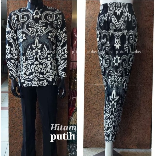 KEMEJA DAN ROK  BATIK COUPLE / KEMEJA ROK COUPLE