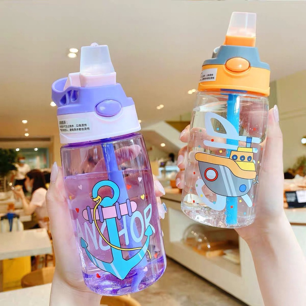 Botol Minum Anak Sekolah 480ml  Botol Minum Sedotan Botol Minum Anak Botol Tas Botol Lion Botol Lucu Botol Anak Cowok Dan Cewek Botol Unik Dapat Tas Botol Minum Anak Pouch Botol Minum