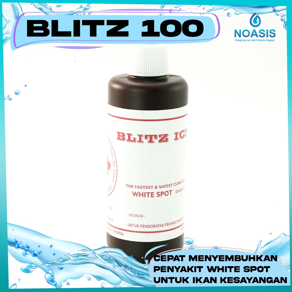 BLITZ ICHT 100 CC  / OBAT IKAN WHITE SPOT ATAU JAMUR 100 ML