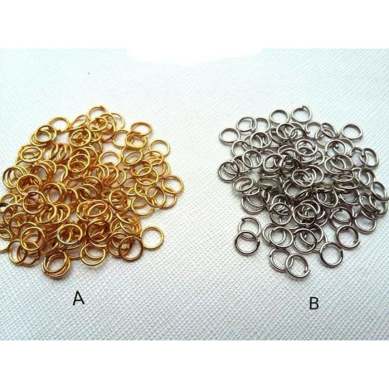 (20 gram) Ring O Bahan Aksesoris Jump Ring Pengait Rantai