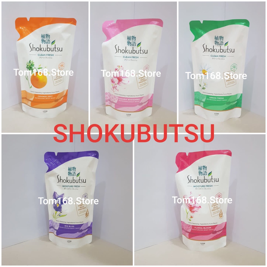 SHOKUBUTSU SHOWER FOAM REFILL - ORIGINAL &amp; READY STOCK !