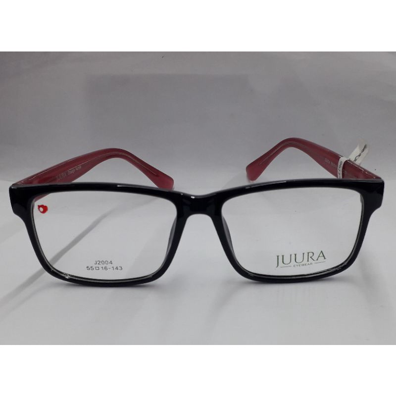 Kacamata Juura Unisex Full Frame J2004 Col.11 (Black.Purpel)