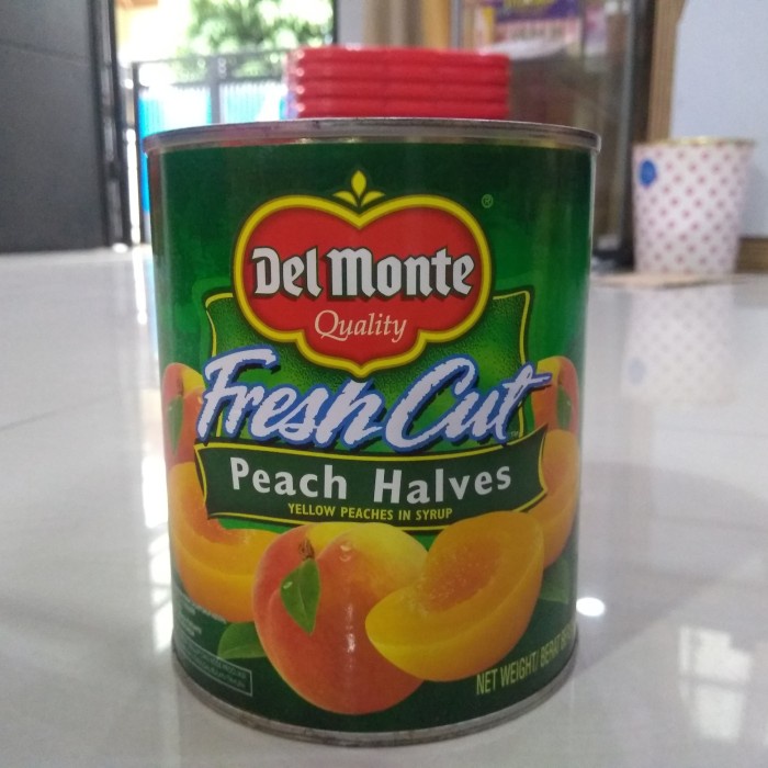 

Kalengbuah- Del Monte Peach Halves 825Gr Yellow Peach In Syrup / Peach Kaleng -Buah-Kaleng.