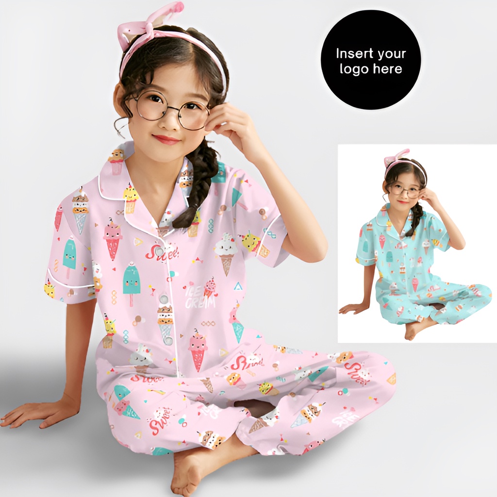 CIAHAW BAJU TIDUR ANAK PEREMPUAN 3-10 TAHUN/PAKAIAN ANAK PEREMPUAN BAJU TIDUR