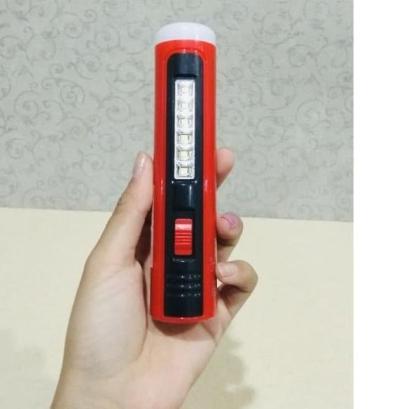 SENTER TANGAN LED 8W MULTIFUNGSI TORCH LED AOKI AK 9828 - Biru Muda