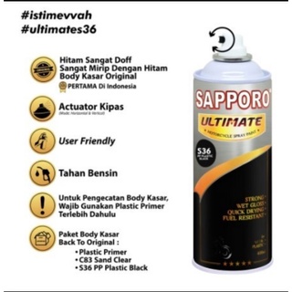 Jual SAPPORO ULTIMATE S36 PP PLASTIC BLACK CAT SEMPROT AEROSOL SPRAY