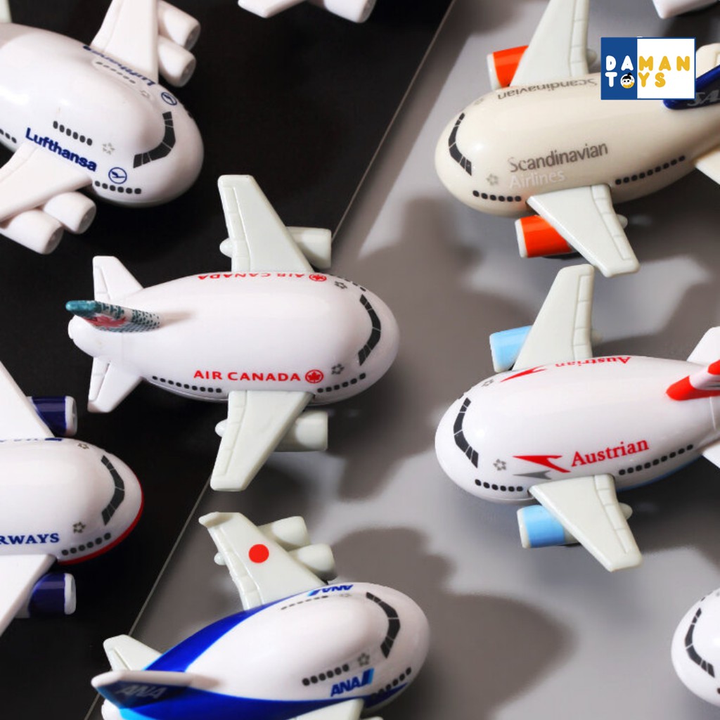 Mainan anak pesawat Pull back airplane STAR ALLIANCE, Diecast pesawat