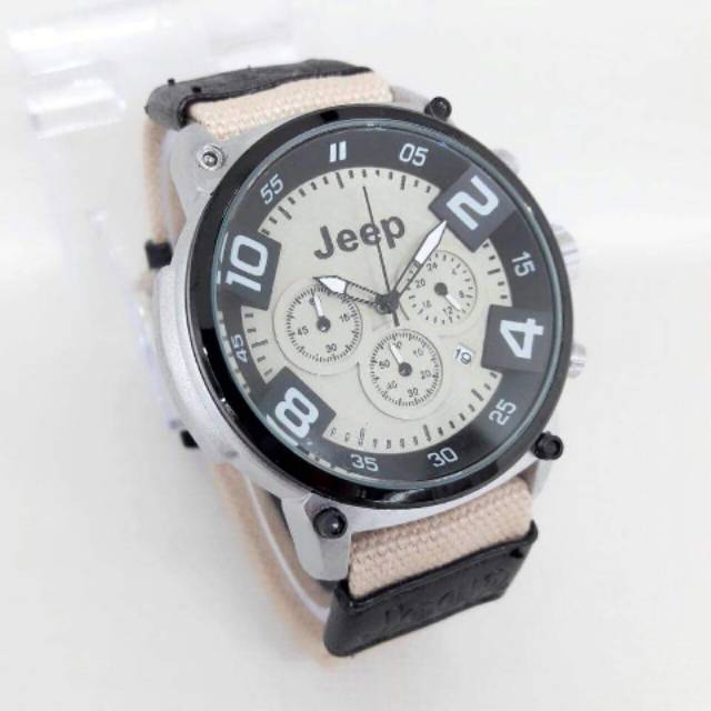 Jam tangan kanfas pria/cowok JEEP CHRONO