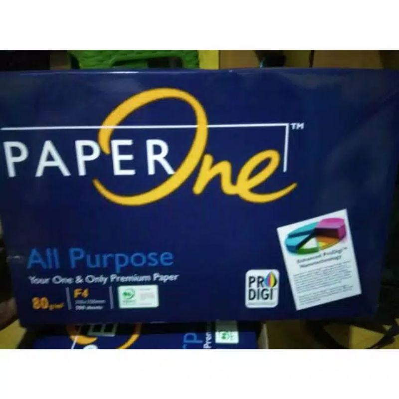 

kertas hvs F4 80gr paper One 1dus isi 5 rim