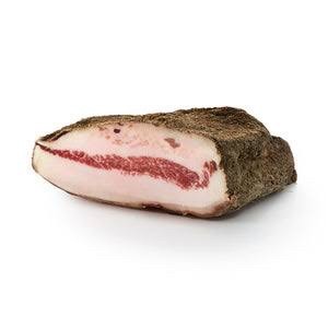 Guanciale con pepe italian cured pork jowl imported