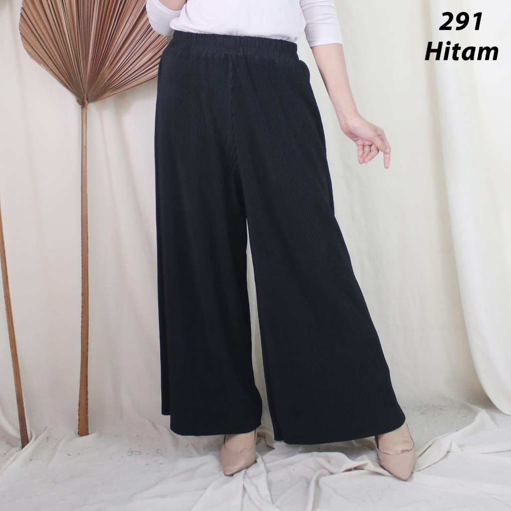 KULOT PLISKET CELANA PLISKET 291 PLEATS PANT KULOT PRISKET KULOT PANJANG PLISKET REMPEL FLOWY