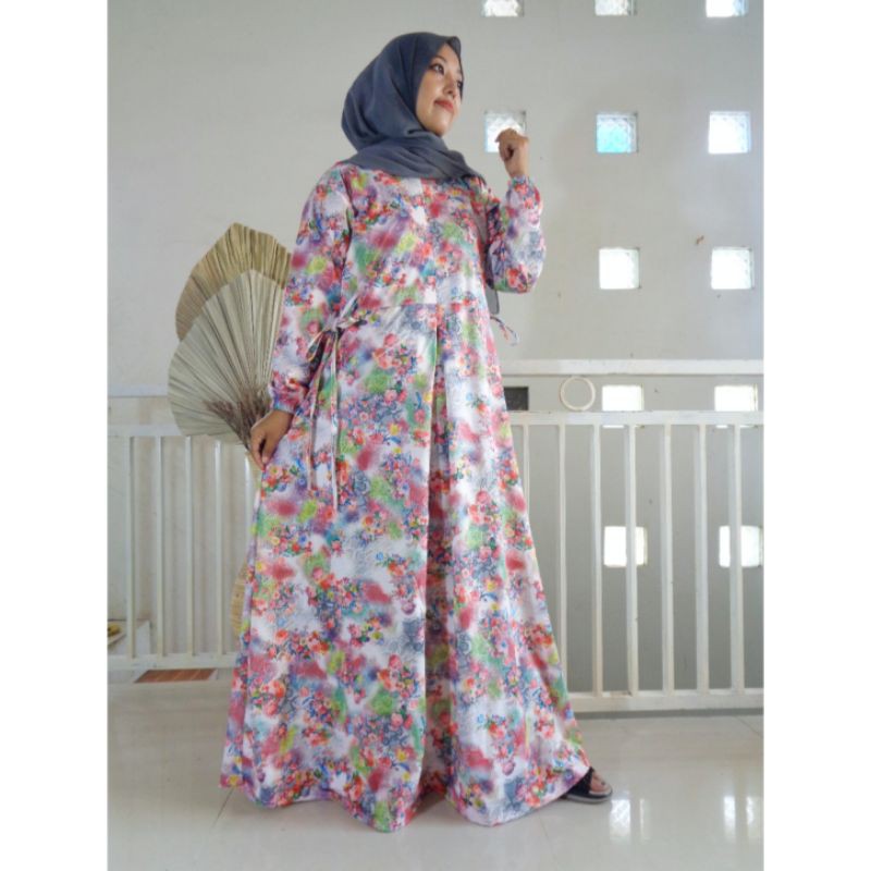 Gamis Yasmine | Gamis Busui | Gamis Bunga | Gamis Motif | Gamis Terbaru