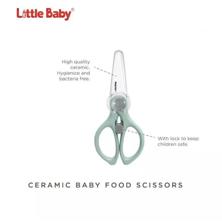 LITTLE BABY CERAMIC BABY FOOD SCISSORS / GUNTING MAKANAN / Kohana / ceramic scissor / stein scissors