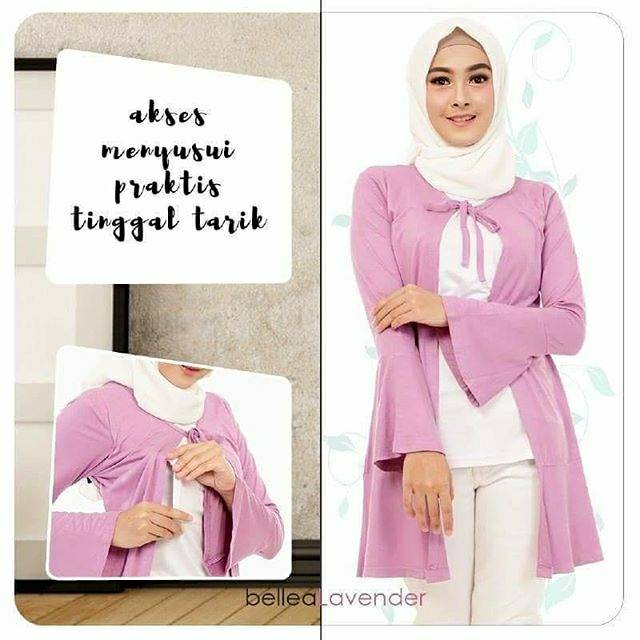 Tunik atasan baju menyusui modern nursing wear bellea nuratina