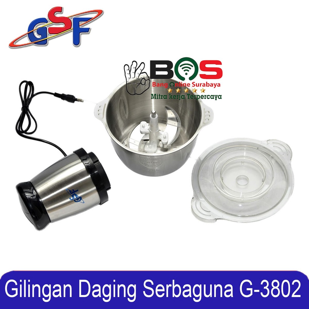 Food Chopper Penggiling Daging Electric Chopper GSF-3802 GSF 3802