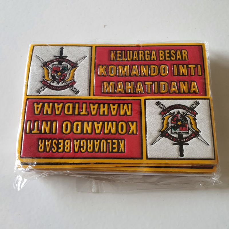 STICKER EMBOS LOGO PLAT NO PP (PEMUDA PANCASILA)KOMANDO INTI/STIKER TIMBUL LOGO PP MERAH