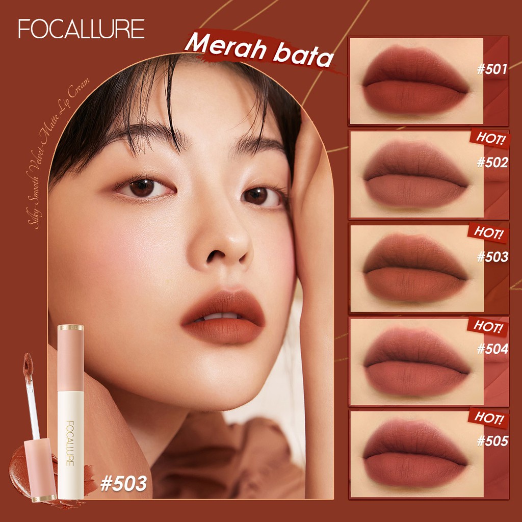 ☘️ CHAROZA ☘️ FOCALLURE Velvet Smooth Lip Glaze FA196