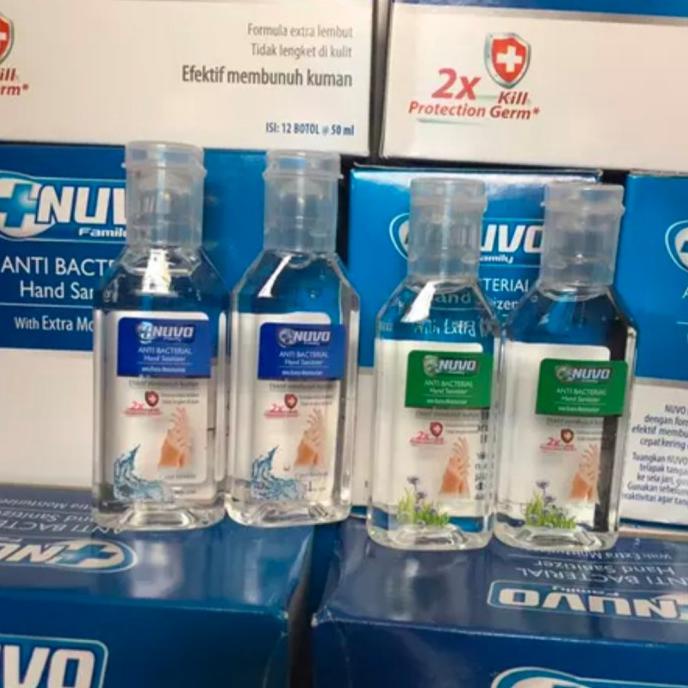 NUVO ANTI BACTERIAL HAND SANITIZER 50ML/PEMBERSIH TANGAN NUVO - 50ML
