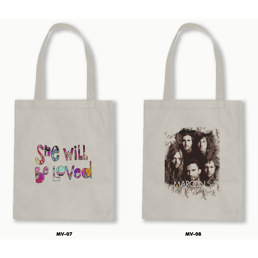 TOTE BAG BLACU - MAROON 5/MAROON FIVE