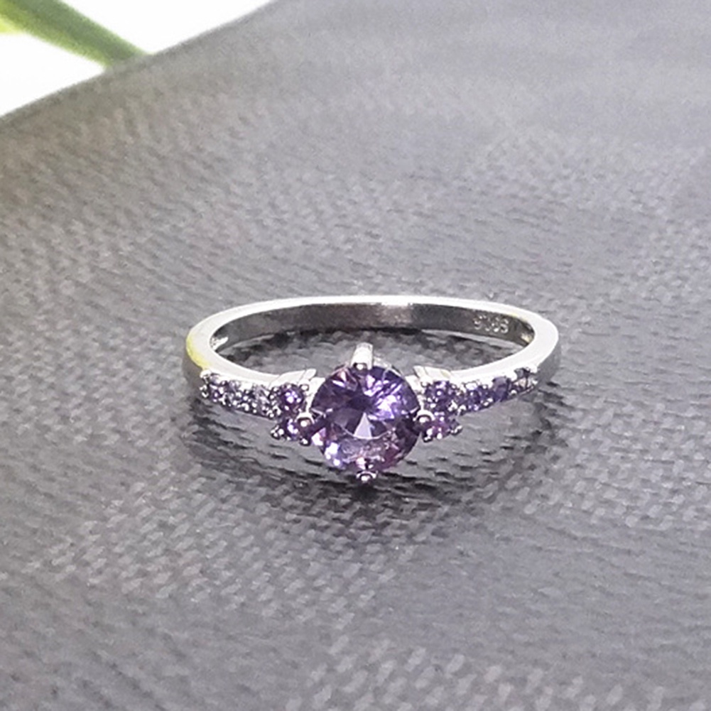 Hu Hu Hu Hu Hu Alat Bantu Pasang Kacamata♡ Cincin Wanita Hias Amethyst Imitasi Untuk Pernikahanpertunanganhadiah