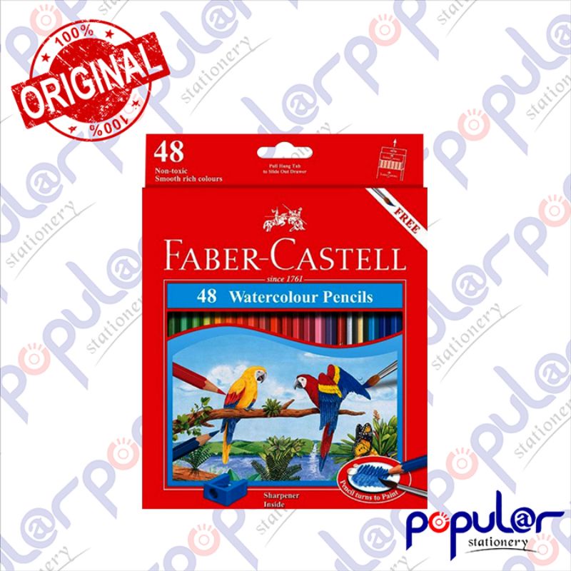 

Pensil Warna Faber Castell Water Color 48C Panjang