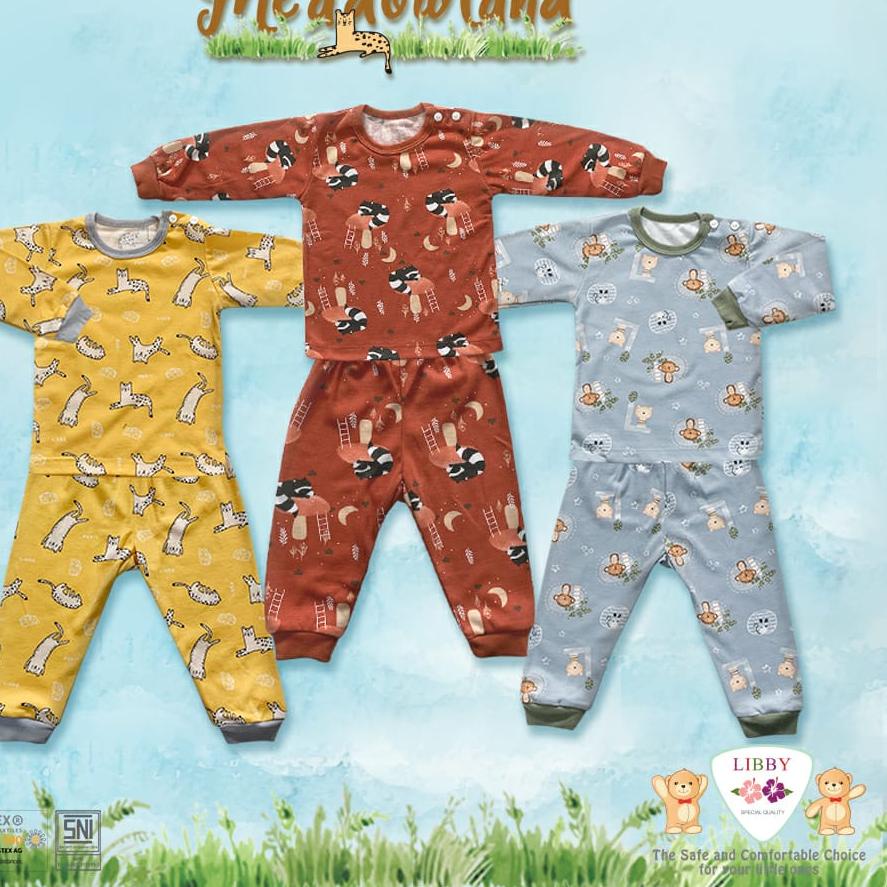 Libby Setelan Panjang / Setelan Libby 1 Pasang S,M,L,2L,XL,XXL / Libby Baby / Baju Bayi Libby