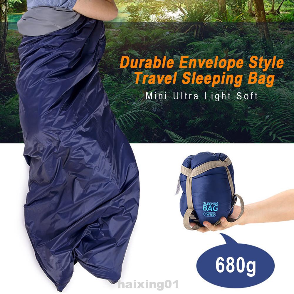 Envelope Style Ultra Light Mini Hiking Outdoor Camping Soft Travel Sleeping Bag Shopee Indonesia